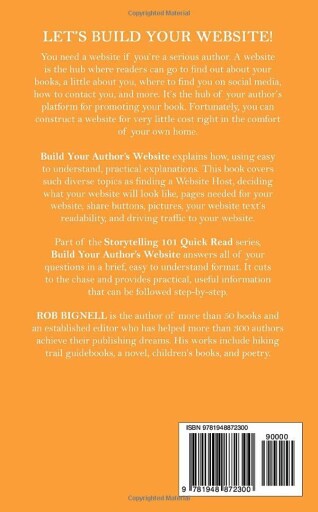 Illustration of an author building their website