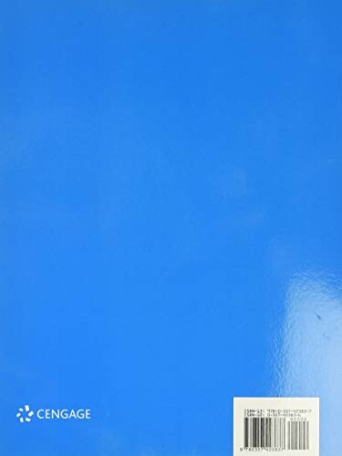 Blue book cover with Cengage logo and barcode