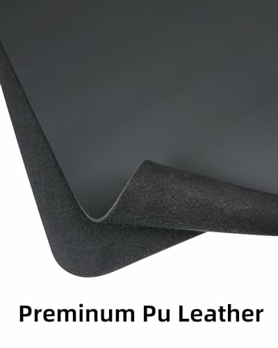 Close-up of premium PU leather material