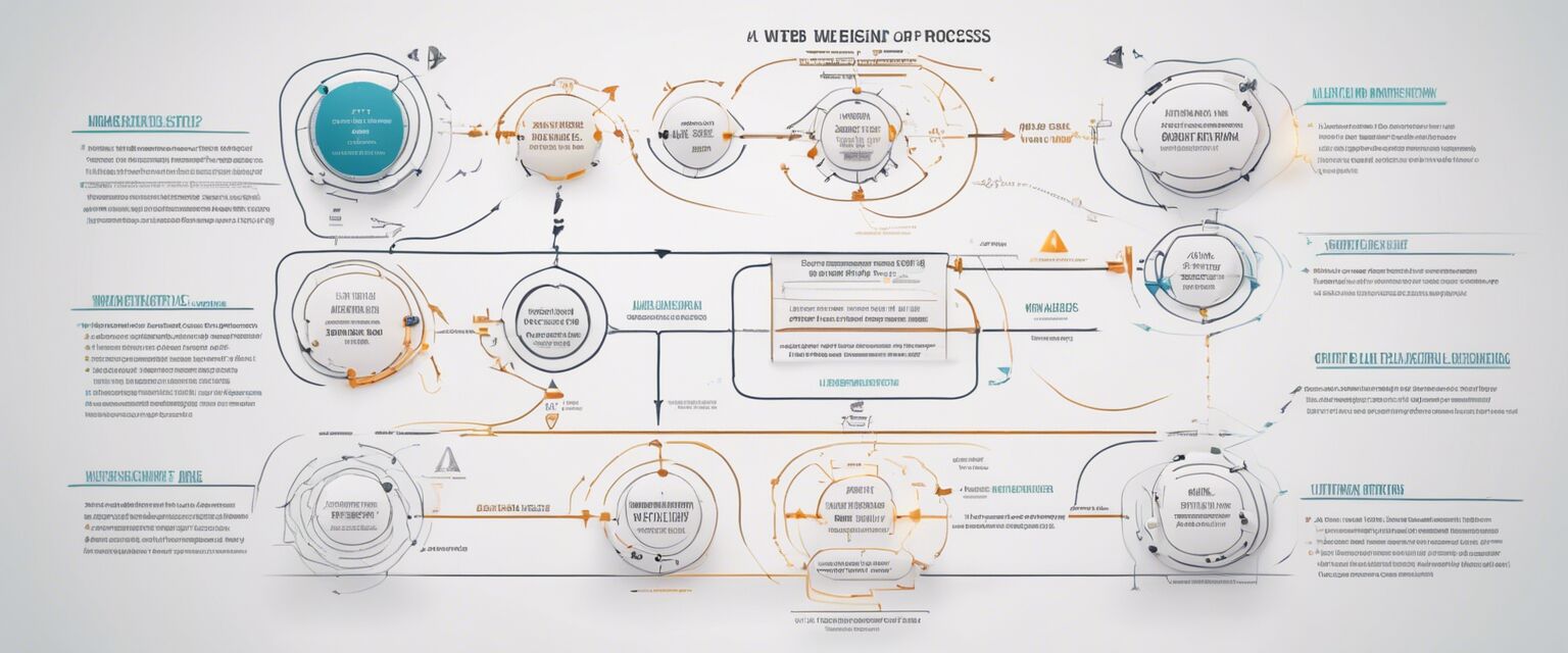 Web design process flowchart